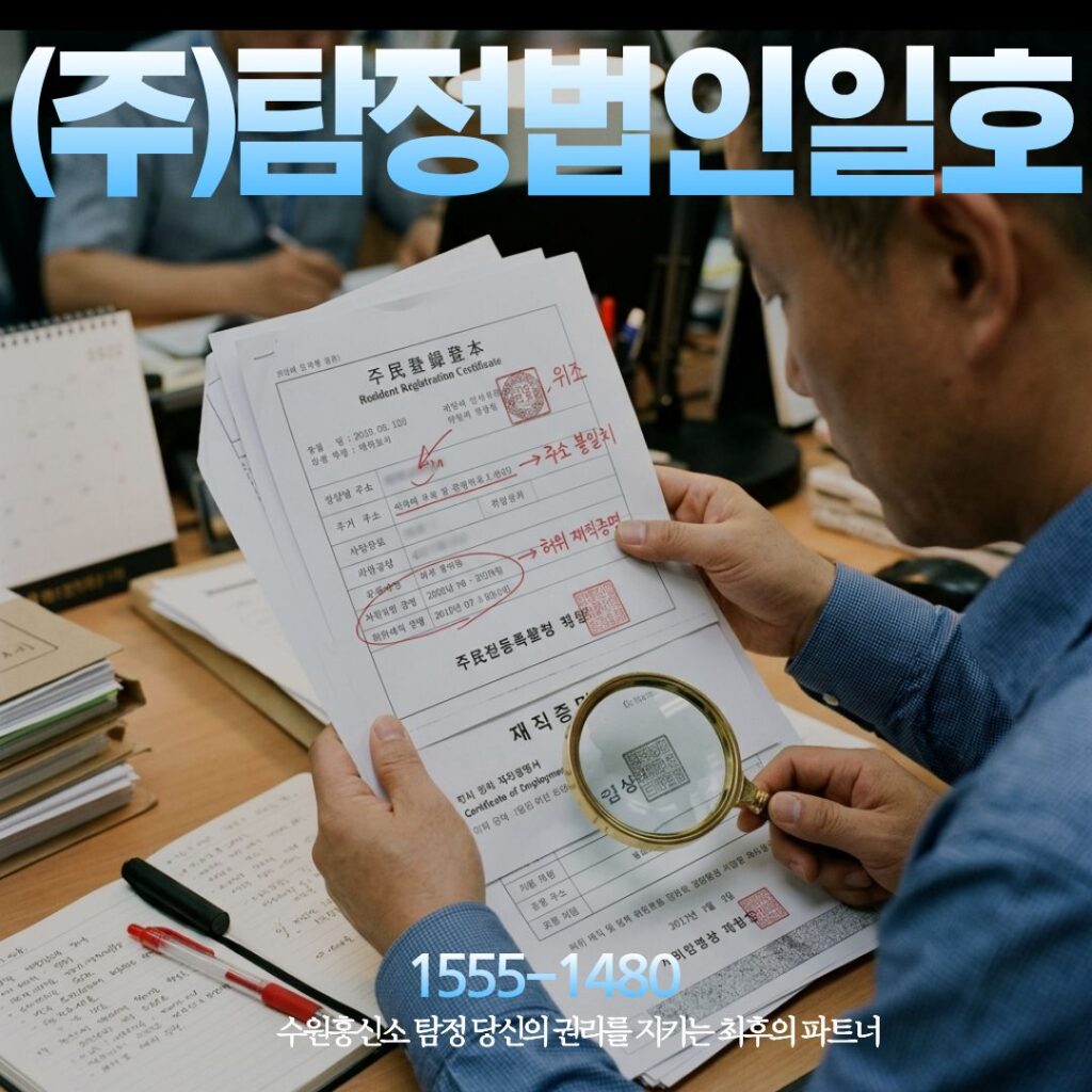 수원흥신소 탐정 당신의 권리를 지키는 최후의 파트너